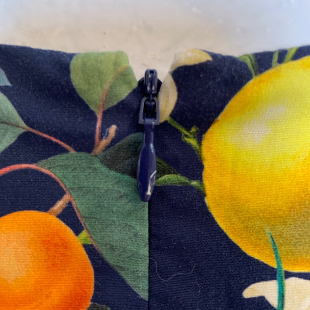 Sachin & Babi Fruit Floral Print Mini Dress Size 10 Blue Brunch Garden Party - Picture 9 of 16